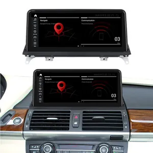 Lettore multimediale touch screen android stereo per autoradio dvd da 10.25 pollici carplay per bmw x5 x6 e70 e71