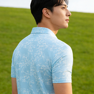 Tennispoloshirt voor heren, korte mouwen, elastisch en zacht, comfortabel en antibacterieel, casual sport-T-shirt voor buiten - Product Image 3