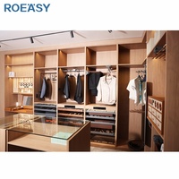 ROEASY Armoire design d'intérieur PA Mobilier de chambre modulaire en bois Design moderne personnalisé Armoires encastrées