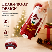 Gobelet de Noël personnalisé 500 ml, portable, sans BPA, en acier inoxydable isolé, ensemble de tasses de Noël, cadeau pour les faveurs de Noël