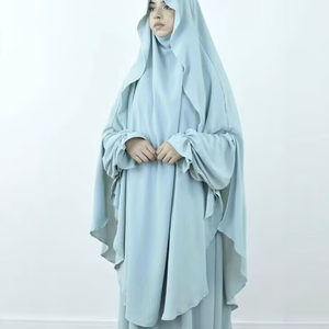 2025 nuova collezione Dubai <span class=keywords><strong>abbigliamento</strong></span> <span class=keywords><strong>etnico</strong></span> islamico tradizionale per le donne Hijab per Jilbab Khimar Niqab Set di abiti da preghiera musulmani - Product Image 5