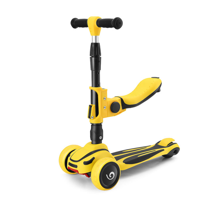Детский скутер 3 в 1 легко складывающийся трехколесный педаль для малышей балансировка ног Детский самокат с регулируемой ручкой