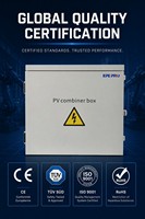 Construction de haute qualité Gestion précise de la tension de courant Installation facile Dc 500v 6 entrées et 1 sortie Boîte de combinaison