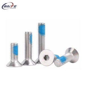 Nylon Patch Screw M6 Hex Socket <strong>Countersunk</strong> Screws Stainless Steel Flat Head Screw - Product Image 4