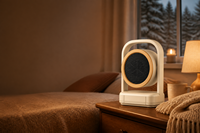 Chauffage portable, mini radiateur électrique 220V avec poignée de transport, à brancher pour la maison, le bureau, la chambre à coucher, l'intérieur