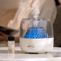 Diffuseur d'huiles essentielles avec logo personnalisé, 7 couleurs changeantes, LED, lumière de nuit, humidificateur d'air ultrasonique avec arrêt automatique