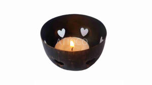 Votive élégante en fer étoile bleue pour décor de mariage | T-Light Vaisseaux Votive de forme ronde de haute qualité pour l'utilisation de la vaisselle - Product Image 4