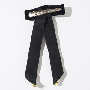 Pinza de Pelo Doble con Lazo Estilo Coreano Y2K, Adorno de Pelo para Mujer con Pedrería de Colores y Terciopelo - Product Image 6