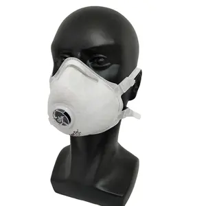 XPRO PPE masker wajah FFP3, Respirator partikulat katun grosir pabrik kain tanpa tenun