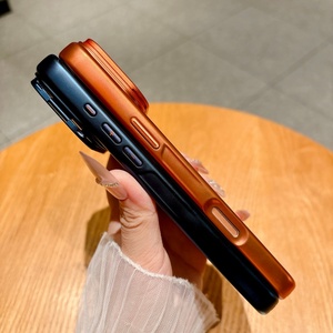 New Magnetic Electroplating Clear Phone Case for <b>iPhone</b> 18 15 16 17 Pro Max Air With Hidden Lens Bracket Protective Back Cover - Product Image 3