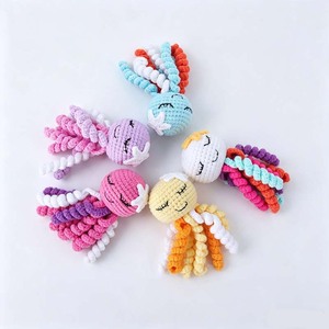 Brillantes Juguetes de Peluche de Ganchillo de <span class=keywords><strong>Pulpo</strong></span> Unisex 100% Algodón, Sonajeros de Animales Marinos <span class=keywords><strong>para</strong></span> Bebés, Mini Amigurumi de Ganchillo con Relleno de Algodón PP - Product Image 4