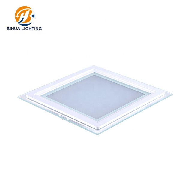 Popular Item Indoor Square Aluminum 6w 12w 18w 24w Recessed Mounted Glass Led Panel Light