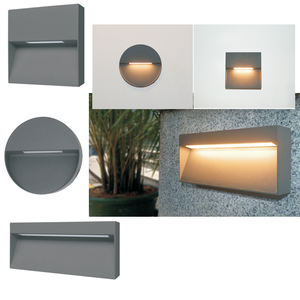 مصباح جداري LED عالي الجودة من الألومنيوم بتصنيف <span class=keywords><strong>IP65</strong></span> للحدائق الخارجية، شكل مربع من البولي كربونات، 6 واط مقاوم للماء - Product Image 3