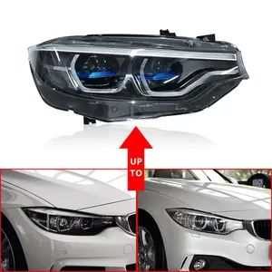 BMW4シリーズ用F32LEDヘッドライトF33F36 F80 F82 F83F32アップグレードヘッドライトF32LCIキセノン修正ライトランプ (フルLED付き)