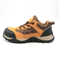 Chaussures de travail MaxiTough marron, cuir nubuck standard, embout en acier, semelle extérieure en caoutchouc EVA souple, légères, chaussures de sécurité pour hommes