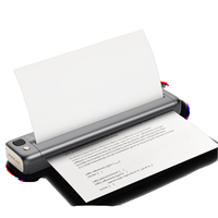 Printer termal langsung A4 Mini portabel, 203dpi tinta bebas WIFI ++ USB 2550mAh penggunaan kantor baterai dalam stok