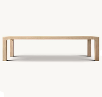 Table à manger rectangulaire contemporaine en chêne RH OEM, mobilier de salle à manger écologique pour ferme et appartement