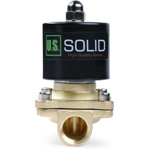 EE. UU. Válvula solenoide de latón sólido de 1/2 pulgada 110 VCA N.C. para gas, aire y combustible - Product Image 5