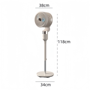 Ventilateurs sur pied oscillants 3D modernes pour la maison, ventilateurs électriques portables avec télécommande, vente en gros de ventilateurs sur pied - Product Image 2