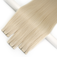 Extensiones de Cabello al por Mayor de Color Blanco con Cutícula Alineada, Trama Plana Europea, Grado Salón, Compra a Granel, Extensiones de Cabello Invisibles con Trama Plana, Proveedores