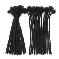 Estensioni Dreadlock KAMA Interamente Fatte a Mano all'Uncinetto, 100% Capelli Umani Remy Brasiliani con Punte Ricci per Donne/Uomini