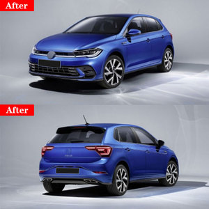 ชุดแต่งกันชนหน้าพร้อมไฟหน้า LED สำหรับ Volkswagen <span class=keywords><strong>Polo</strong></span> รุ่นปี <span class=keywords><strong>2022</strong></span> แปลงเป็น <span class=keywords><strong>R</strong></span> Line ขายดี - Product Image 5