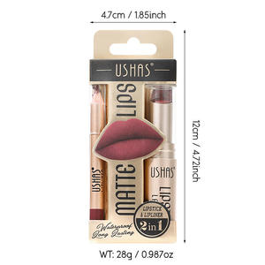 Bán Sỉ Make up Son Môi Vegan Matte Lip Lót Nhãn Hiệu Riêng Tùy Chỉnh Lip Lót Bút Chì - Product Image 1