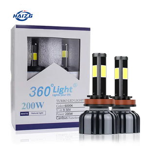 HAIZG Xe <span class=keywords><strong>Led</strong></span> Đèn Pha 4 Mặt COB Chip H3 H4 H7 H11 9005 9006 Auto <span class=keywords><strong>Led</strong></span> Đèn Pha Công Suất Cao 50 Wát 6000K <span class=keywords><strong>Led</strong></span> Đèn Pha <span class=keywords><strong>Bulb</strong></span> - Product Image 1