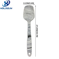Spatule de grattoir en silicone de marbre de cuisson de cuisine résistante à la chaleur d'une seule pièce durable pour mélanger la confiture de pain de beurre de gâteau