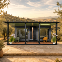 Cabane préfabriquée de luxe de 20 pieds, maison modulaire isolée pour hôtel de villégiature, séjour en boutique ou hébergement d'invités