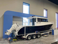 Yacht de luxe en aluminium soudé de 9 m (30 pieds) pour la navigation de plaisance, la pêche sportive et l'aventure
