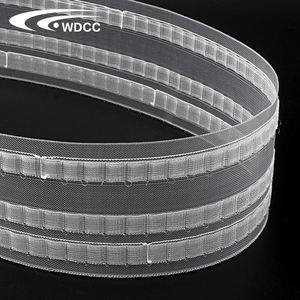 Width 75mm Transparent Curtain Heading Pinch Pleat Tape Home Sewing Curtain Accessories Tape for s Fold Wave Curtain <b>Ribbon</b> - Product Image 4