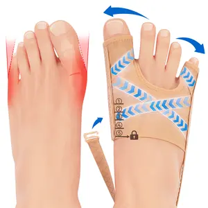 Tech Love Factory Direct Nouveau Design Deux Orteils Unisexe Gel Hallux Valgus Orthopédique Oignon Soulagement De La Douleur Gros Séparateur D'orteil Chaussette