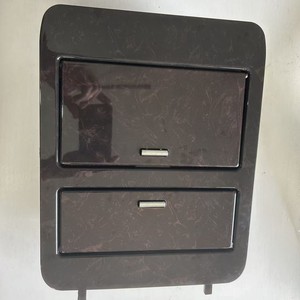 Caja de almacenamiento y soporte para vasos para camiones y SUV Chevy GMC 2007-2014, plástico con textura de fibra de carbono - Product Image 3