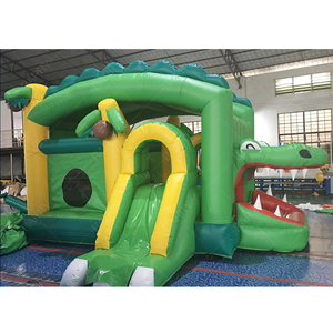 Tobogán inflable de PVC seco y mojado para fiestas, Combo de Castillo lunar, rebote y tobogán - Product Image 2