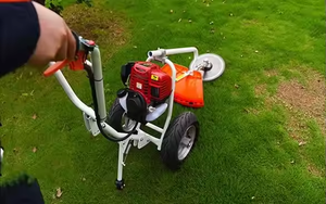 Offerta Speciale: Rasaerba a <span class=keywords><strong>Benzina</strong></span> a 2 Ruote, Monocilindrico a 2 Tempi, <span class=keywords><strong>Macchina</strong></span> Diserbatrice da Giardino per Taglio Erba, Senza Fili, a <span class=keywords><strong>Benzina</strong></span>, per Fai-da-te - Product Image 5