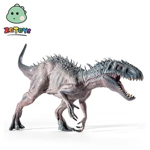 Zhiqutoys Brinquedo de PVC Indominus Tiranossauro de boca aberta Figura de dinossauro 3D Brinquedo modelo educacional ótima ideia para presente decoração infantil