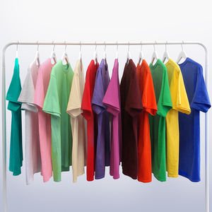 Camiseta de Cuello Redondo de Algodón Grueso de 205 g/m², de Alta Calidad, a la Moda, de Lujo, Unisex, de Manga Corta, al por Mayor - Product Image 3