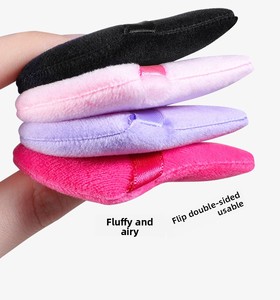 Mini houppette à poudre ultra douce en velours, éponge cosmétique pour fixer la poudre, accessoire de maquillage portable pour le visage, idéal pour les voyages et l'usage quotidien - Product Image 6