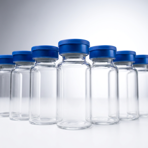 Medical Single Blue Color Easy Tear Flip Off Lids for Peptide Biotech Research Glass Xilin Vial Specimen Storage Bottles - Product Image 2