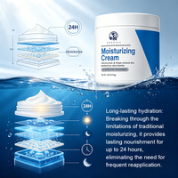 Crème hydratante à marque privée, hydratant pour le corps et le visage pour peaux sèches, crème corporelle à l'acide hyaluronique et à la céramide