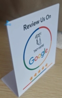 Support NFC pour avis Google, affichage en PVC, cartes de rétroaction NFC pour Google, Instagram, Facebook, TikTok