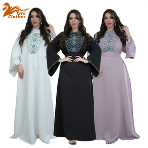 Abito 2025 arabo Dubai Abaya abito da sera con diamanti abiti da donna abiti da donna eleganti di lusso Abaya abito musulmano da donna - Product Image 1