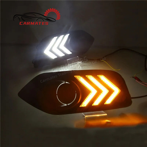 CARMATES LED para Honda <span class=keywords><strong>HRV</strong></span> 2018 2019 Vezel EU DRL luces de circulación diurna cubierta de lámpara antiniebla con señal amarilla de giro - Product Image 2