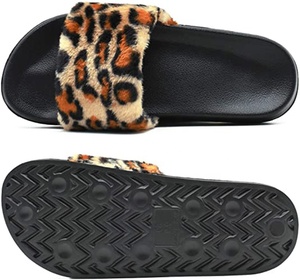 Pantofole di lana di natale piattaforma camera da letto <span class=keywords><strong>visone</strong></span> peluche pelliccia soffici pantofole morbide donna scivoli sfocati pantofole da casa pelose - Product Image 2