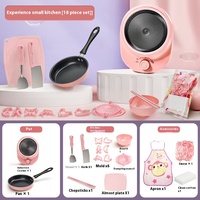Mini-cuisine en plastique en gros pour enfants, ensemble de jeu de cuisine réaliste, cadeau d'anniversaire pour petites filles, jouets de cuisine et d'alimentation