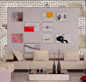 Hot Sale 3D DIY Waistline Stickers <b>Acrylic</b> 3D <b>Mirror</b> Wall Stickers Skirting Home Room Wall Decoration Stickers - Product Image 4