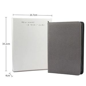 Porte-documents de luxe personnalisé A4 en cuir PU avec batterie externe et chargement USB, multifonctionnel pour bureau et organisation de documents - Product Image 4