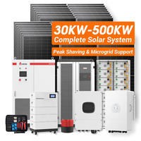 Sistema de Energía Solar Híbrido Fuera de la Red de 20kW, 30kW, 50kW, con Batería de Litio MPPT, para Independencia Energética Residencial en el Hogar