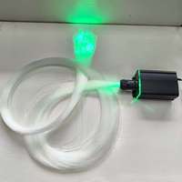Kits de fibres optiques 18W RGBW Twinkle Star pour toit de voiture, kits de fibres optiques pour ciel étoilé avec télécommande RF, 0,75 mm, 200 pièces * 2 m